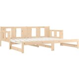  Dnevni ležaj na izvlačenje od masivne borovine 2 x (90x200) cm | shoptok.hr