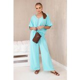 Kesi Women's set blouse + trousers - mint Cijene