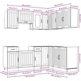  11-dijelni set kuhinjskih ormarića Lucca konstruiranog drva | shoptok.hr