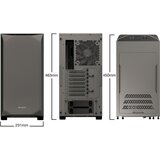 BE QUIET Kućište Midi ! PURE BASE 500 mettalic grey Window | ePonuda.com