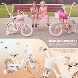  Dječji bicikl Flower 16" maslačak bijelo-bež | shoptok.hr