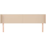  Uzglavlje s ušima boja cappuccina 183x16x78/88 cm umjetna koža | shoptok.hr