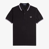 Fred Perry Majice & Polo majice TWIN TIPPED Črna | Shoptok.si