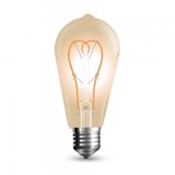 V-tac led sijalica E27 5W 2200K amber staklo ST64 | ePonuda.com