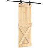  Klizna vrata 70 x 210 cm Čvrsta borovina (neobrađena) | shoptok.hr