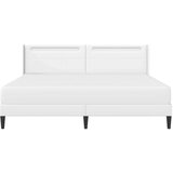  Okvir kreveta s madracem Bijela 200 x 200 cm Umjetna koža | shoptok.hr