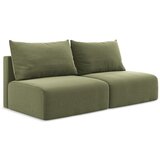Makamii Zelena baršunasti sklopiva/s prostorom za odlaganje sofa 216 cm Kalena – | shoptok.hr
