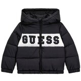 Guess PADDED HOODED LS JACKET W ZIP Crna Cijene