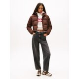 Tommy Jeans Prehodna jakna 'ESS' čokolada | Shoptok.si