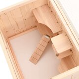 vidaXL Kletka za hrčke 55x40x80 cm trden les jelke | Shoptok.si