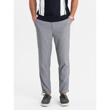 Ombre Men's REGULAR FIT chino pants with elastic waistband - gray | Eponuda.ba