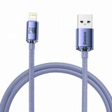 Baseus kabel USB/Lightning 1.2m 2.4A Crystal shine vijoličen CAJY000005 Cene