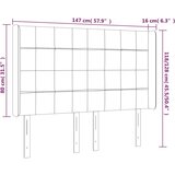  Uzglavlje tamnozeleno 147x16x118/128 cm baršunasto | shoptok.hr