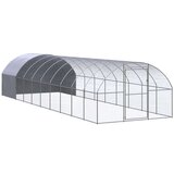  Zunanji kokošnjak 3x10x2 m pocinkano jeklo - - Srebrna - 78.65 - 3 x 10 x 2 m - Cene