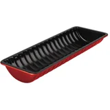 modla za hleb rebrasta 31,5X12X5.5CM metallic line burgundy edition