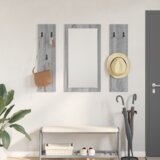 vidaXL Nadwyčajna obešalnik za plašče Siva sonoma 96 x 1.5 x 90 cm u