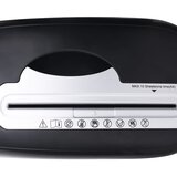 vidaXL Unicevalnik papirja za 10 listov mikro rez crn | Shoptok.si