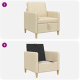 SOFA s pohranom Krem 72 x 78 x 87 cm Poliester | shoptok.hr