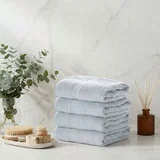 Light Blue Light Blue Hand Towel Set (4 Pieces)