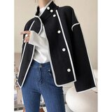 Fenzy Elegantan Kratki Kaput Crne Boje | shoptok.hr