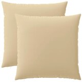  Presvlaka za jastuk 2 pcs HEERLEN Bež 60 x 60 cm Poliester - Bež 60 x 60 cm 2 Slike
