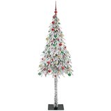 vidaXL Božićno drvce s 300 LED svjetlima Bijelo 210 cm PE i čelik | shoptok.hr