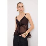 TRENDYOLMILLA ženska bluza Tpraw26Bz00056, braon | Eponuda.com