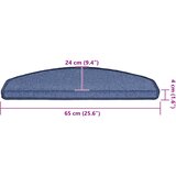  Prostirke za stepenice 20 kom 65x24x4 cm plave poluokrugle velike | Eponuda.ba