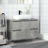 vidaXL Kupaonski ormarić boja betona 80x33x60 cm od konstruiranog drva | shoptok.hr