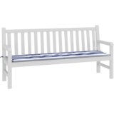 vidaXL Zunanja blazina za klopi modre in bele črte 180x50x4 cm Oxford tkanina | Shoptok.si
