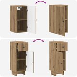  Set kupaonskih ormara od 4 dijela EDE Hrast artisan | shoptok.hr