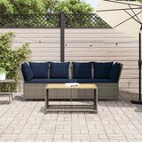  Vrtna sofa s jastucima siva od poliratana | shoptok.hr