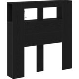  LED glava kreveta s policom Crni hrast 100 x 18,5 x 103,5 cm | shoptok.hr