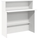  Recepcijski stol bijeli 200x50x103,5 cm od konstruiranog drva | shoptok.hr
