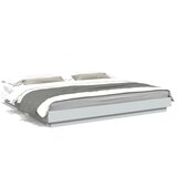 Furnova Posteljni okvir z LED lučkami bel 200x200 cm inženirski les, (21941287) | Shoptok.si