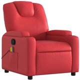  Masažni naslonjač od umjetne kože crveni | shoptok.hr