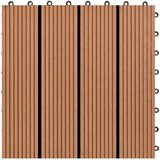  Pločice za decking 11 pcs Smeđa 30 x 30 cm Drvoplastična smjesa | shoptok.hr
