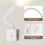  Immax NEO 08296L - Zidna lampa sa USB PUNTO 1xGU10/9W/230V bela | Eponuda.com