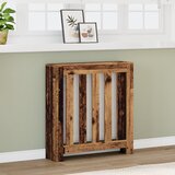 vidaXL Pokrov za radiator starinski les 78x20x82 cm inženirski les cene