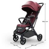 Kinderkraft sportska kolica Nubi 3, Dark Ruby | Eponuda.com