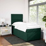  Box spring krevet s madracem tamnozeleni 90x200 cm baršunasti | shoptok.hr