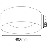  LED stropno svetlo TULUZA LED/24W/230V prečnik 40 cm crno | Eponuda.com