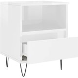  Noćni ormarići 2 kom sjajni bijeli 40x35x50cm konstruirano drvo | shoptok.hr