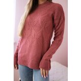 Kesi Pullover sweater with fashionable navy pink fabric | shoptok.hr