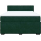  Krevet s oprugama i madracem tamnozeleni 160x200 cm baršunasti | shoptok.hr