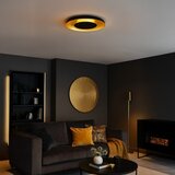  LED plafonsko svetlo PIATTINO LED/30W/230V 3000/4000/6000K prečnik 40 cm crno/zlatno | Eponuda.com