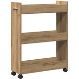  Cabinet s kotačem Umjetnički hrast 60 x 22 x 79 cm | shoptok.hr