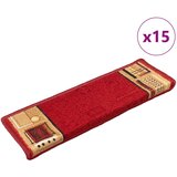  Samoljepljivi otirači za stepenice 15 kom 65x21x4 cm crveni | shoptok.hr