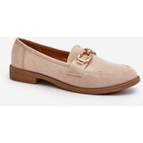 Kesi Suede Women's Flat Loafers Beige Misal | shoptok.hr