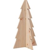 vidaXL Drveno ukrasno božićno drvce 69,5 cm od masivne borovine | shoptok.hr